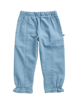 KIDLY by MORI Kids' Balloon Denim Jeans, Light Wash, Light Wash