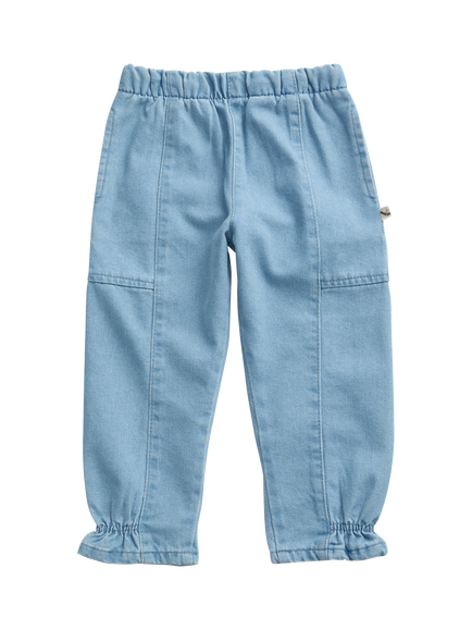 KIDLY by MORI Kids' Balloon Denim Jeans, Light Wash, Light Wash