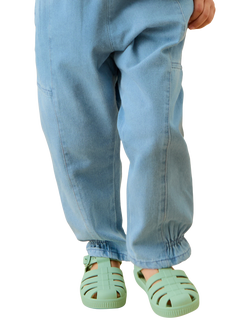 KIDLY by MORI Kids' Balloon Denim Jeans, Light Wash - view 2, Light Wash