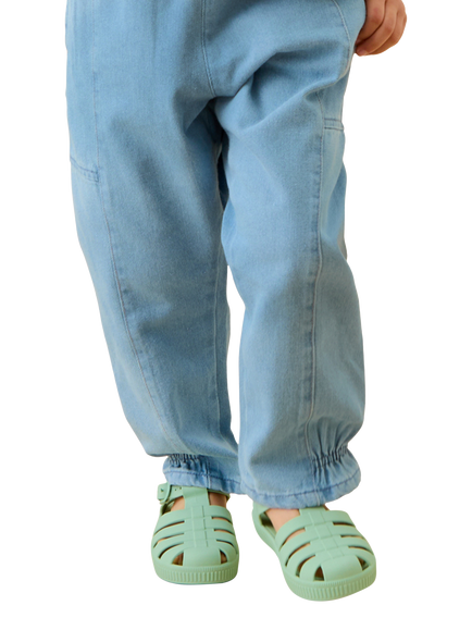 KIDLY by MORI Kids' Balloon Denim Jeans, Light Wash - view 2, Light Wash
