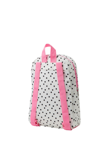 Angels by Accessorize Kids' Spot Print Badge Backpack, White - view 2, White