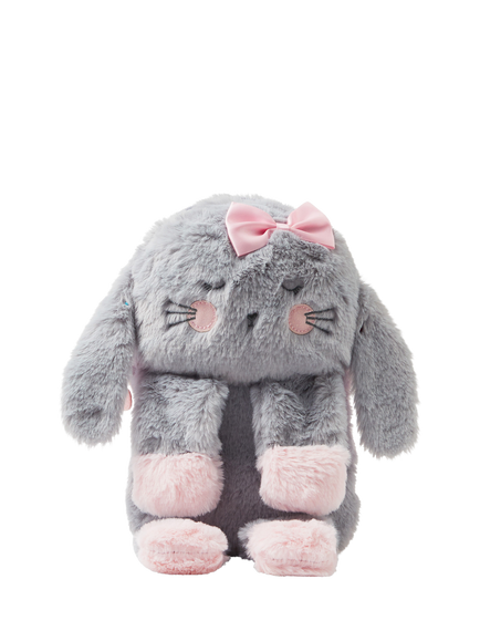 Angels by Accessorize Kids' Bunny Backpack, Grey, Grey