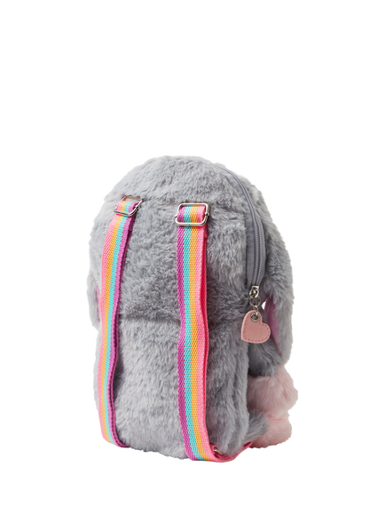 Angels by Accessorize Kids' Bunny Backpack, Grey - view 2, Grey