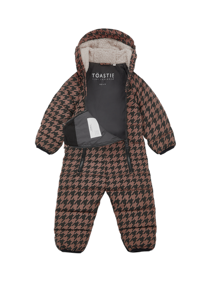 Toastie Baby Hooded Cloud Onesie, Toffee - view 2, Toffee
