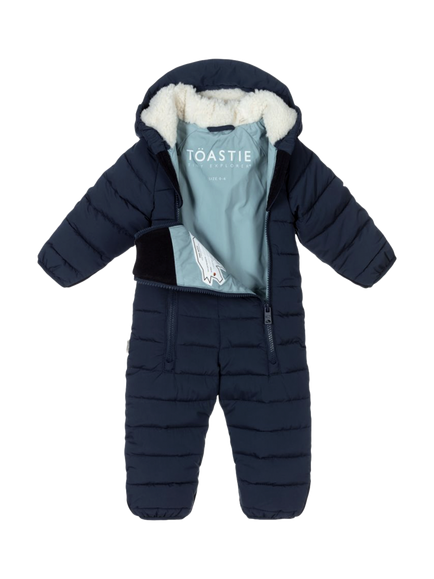 Toastie Baby Hooded Cloud Onseie, Ink Navy - view 2, Ink Navy