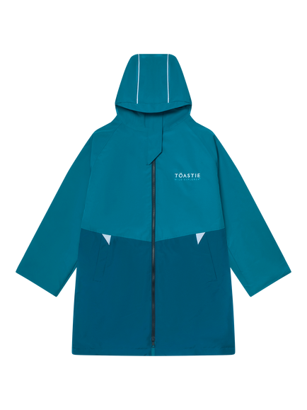 Toastie Kids' Waterproof Hooded Robe, Teal, Teal