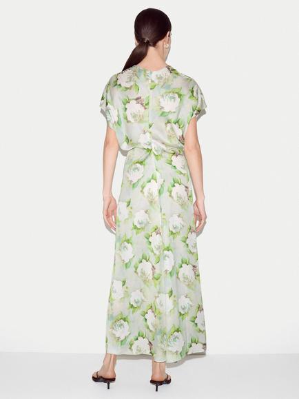 Jigsaw Floral Empire Line Maxi Dress, Green - view 2, Green