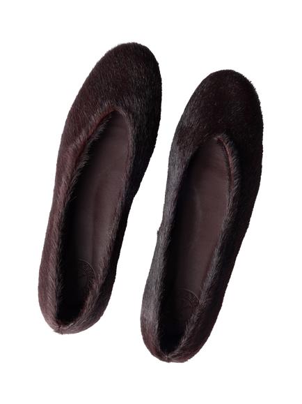 Penelope Chilvers Coco Pony Pumps, Deep Cherry - view 2, Deep Cherry