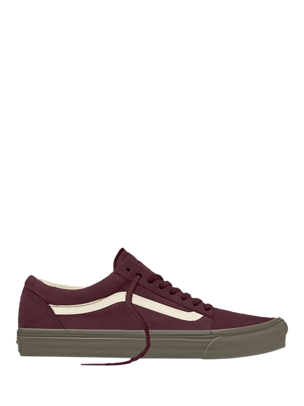 Vans Old Skool Pop Lace Trainers, Red, Red