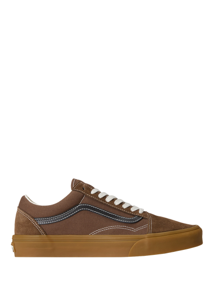 Vans Old Skool Vintage Lace Up Trainers, Vintage Cocoa Gum, Vintage Cocoa Gum