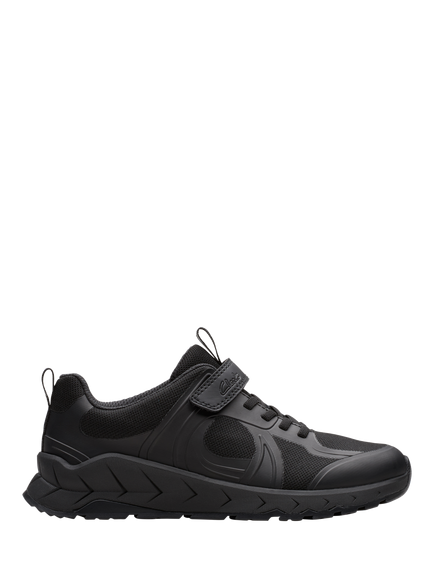 Clarks Kids' Selva Edge K Trainers, Black, Black