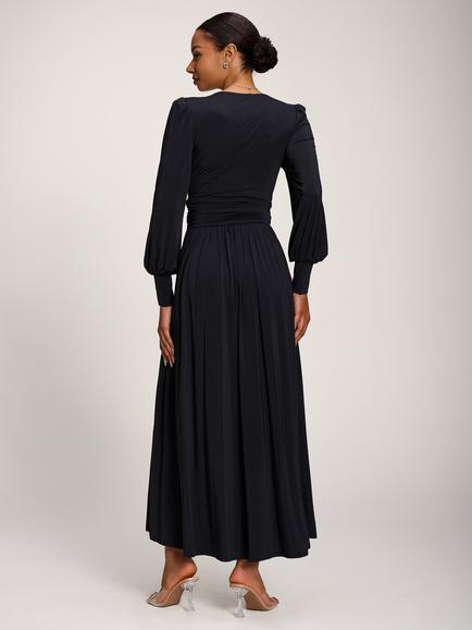 Jolie Moi Jersey Maxi Dress, Black - view 2, Black
