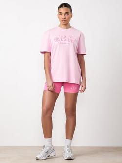 Gym King Cotton Blend Cycling Shorts, Pink/Soft Pink, Pink/Soft Pink