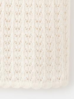 Mango Fine Knit Short Sleeve Cardigan, Raw - view 2, Raw