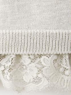 Mango Knit Jumper Crew Neck Jersey Top, Stone - view 2, Stone