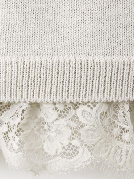 Mango Knit Jumper Crew Neck Jersey Top, Stone - view 2, Stone