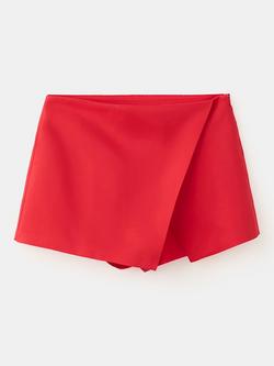 Mango Toscan A-Line Mini Skirt, Red, Red