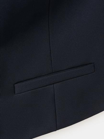 Mango Chaleco Evan Tailored Halterneck Waistcoat - view 2, Navy