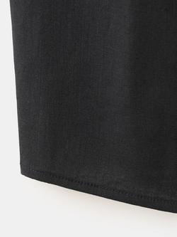 Mango Santori Linen Blend Vest Top, Black - view 2, Black