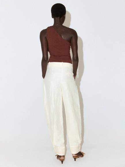 Mango Sinti Sleeveless Asymmetric Top, Mid Red - view 2, Mid Red