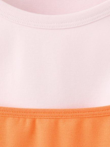 Mango Cotton Rich Square Neck Top, Orange - view 2, Orange