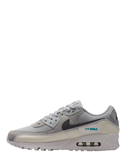 Nike Air Max 90 Premium Trainers, Ltsmkgry/Irngry/Wht/ - view 2, Ltsmkgry/Irngry/Wht/
