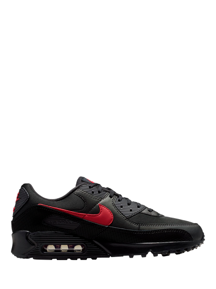 Nike Air Max 90 SE Trainers, Black/ Tough Red, Black/ Tough Red