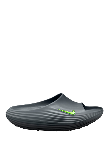 Nike ReactX Rejuven8 Slides, Grey/Black, Grey/Black