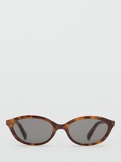 Mango Oval Sunglasses, Chocolate, Chocolate