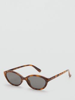 Mango Oval Sunglasses, Chocolate - view 2, Chocolate