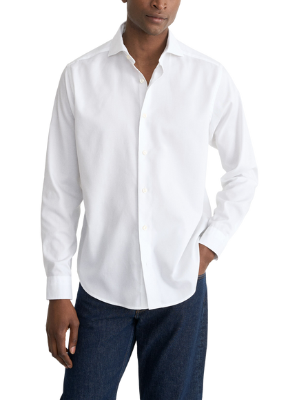 Eton Casual Signature Cotton Oxford Shirt, White