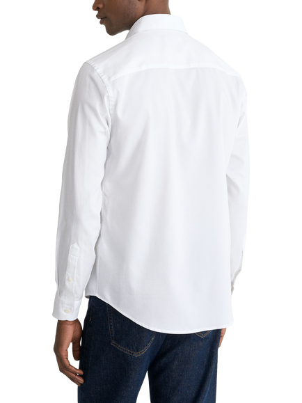 Eton Casual Signature Cotton Oxford Shirt - view 2, White