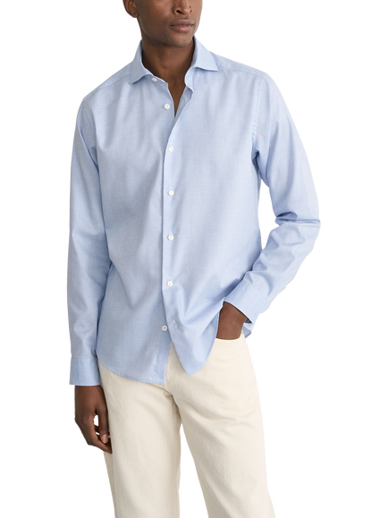 Eton Casual Signature Cotton Oxford Shirt, Light Blue