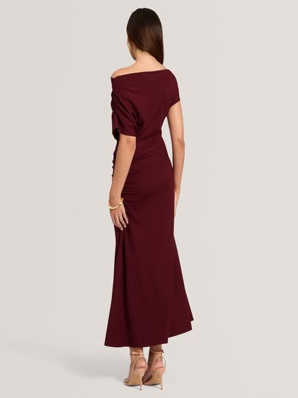 Ted Baker Maevely Bodycon Midi Dress, Maroon - view 2, Maroon