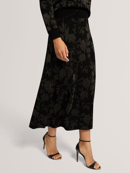 Ted Baker Solana Midi Skirt, Black, Black