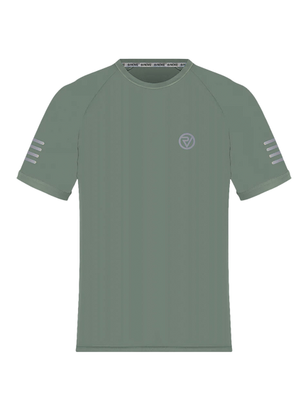 Proviz Men's REFLECT360 Reflective Short Sleeve Running Top, Olive