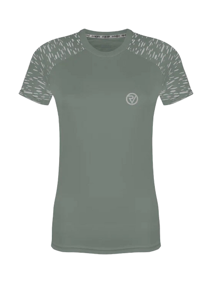 Proviz Women's Reflective Short Sleeve Training Top, Olive
