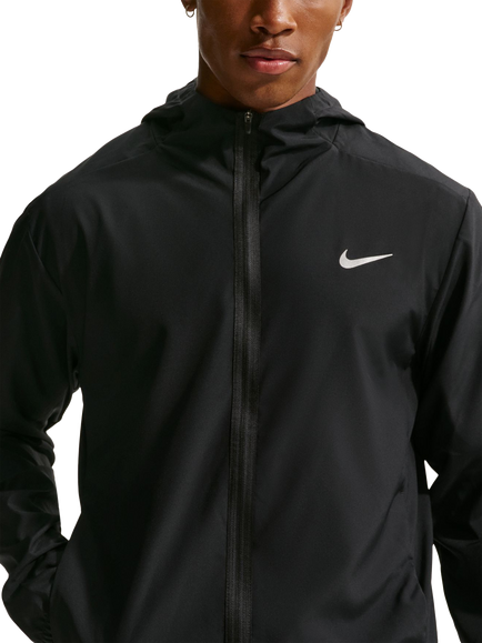 Nike Dri-FIT Hooded Jacket, Black/Reflective Sil, Black/Reflective Sil