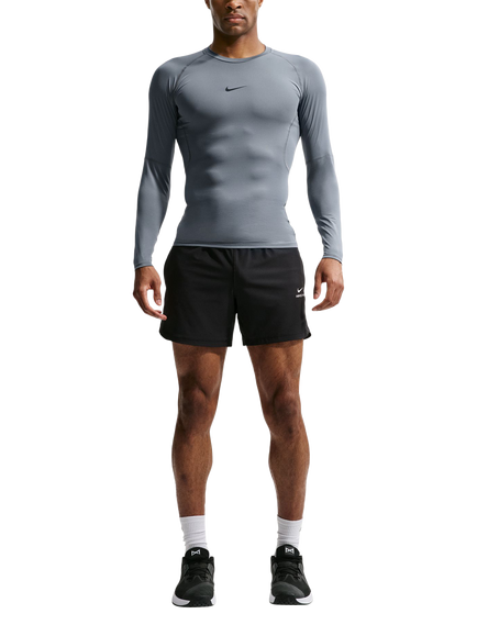Nike Pro Dri-FIT Long Sleeve Fitness Top, Smoke Grey/Black, Smoke Grey/Black