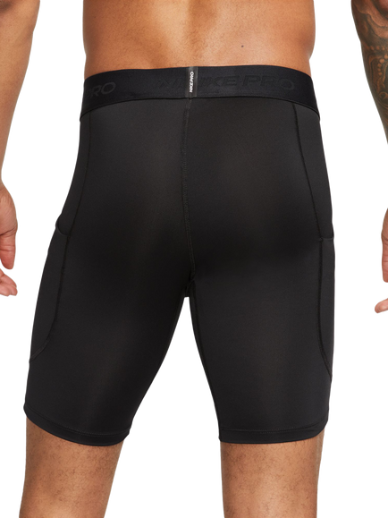 Nike Pro Dri-FIT 9" Men's Shorts, Black/White - view 2, Black/White