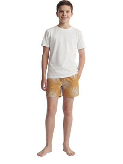 Jack & Jones Kids' Jpstmaui Drawstring Swim Shorts, Spruce Yellow - view 2, Spruce Yellow
