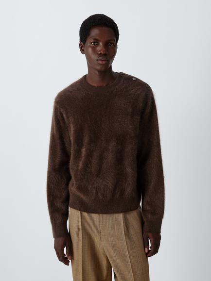 John Lewis x clothsurgeon Brushed Cashmere Boxy Jumper, Brown
