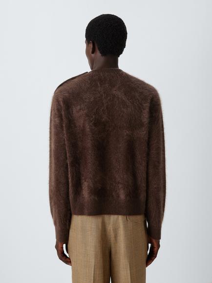 John Lewis x clothsurgeon Brushed Cashmere Boxy Jumper - view 2, Brown