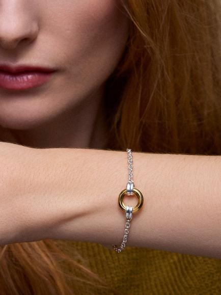 Dinny Hall Chariot Bracelet, Silver, Gold - view 2, Silver, Gold