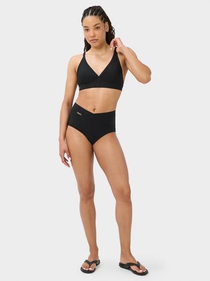 Sweaty Betty Wrap Front High Waist Bikini Bottoms - view 2, Black