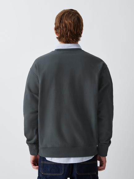 Carhartt WIP Cotton Rich American Script Logo Sweatshirt, Graphite - view 2, Graphite
