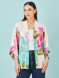 Yumi Floral Print Relaxed Kimono, Multi, Multi