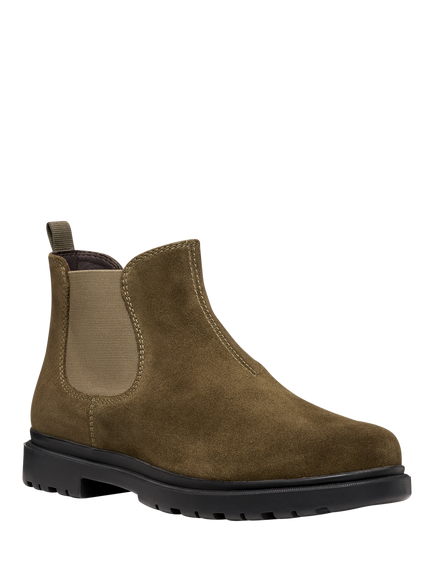 Geox Andalo Suede Chelsea Boots, Military - view 2, Military