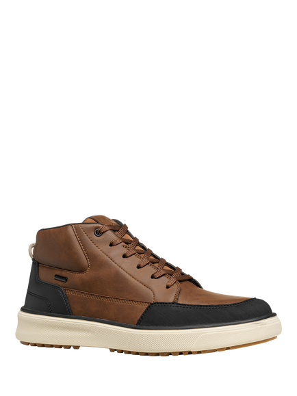 Geox Cenisio ABX Wide Fit Waterproof Lace Up Trainers - view 2, Nut
