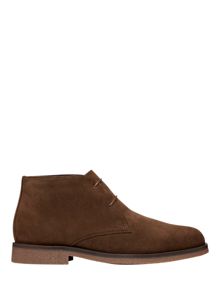 Geox Claudio Suede Lace Up Desert Boots, Dark Brown
